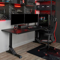 UPPSPEL / MATCHSPEL Gaming Desk and Chair - Black , - best price from Maltashopper.com 79437485