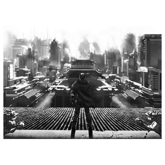 Ikea UPPSPEL - Poster, cyberscape, 70x50 cm