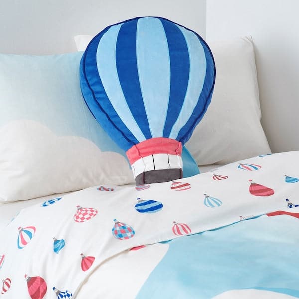 Ikea UPPTÅG Pillow - blue 49x36 cm ,