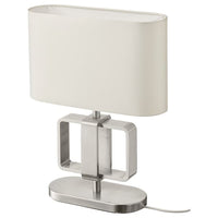 UPPVIND Table lamp - nickel/white 47 cm - best price from Maltashopper.com 30430386
