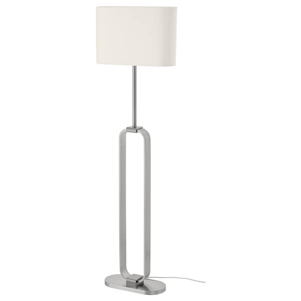 Ikea UPPVIND Floor lamp - nickel-plated/white 150 cm