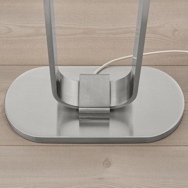 UPPVIND Floor lamp - nickel-plated/white 150 cm , 150 cm - best price from Maltashopper.com 20437821