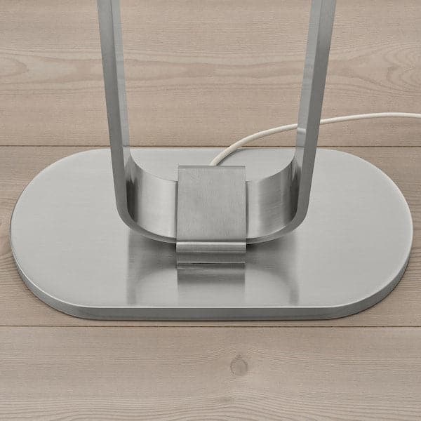 Ikea UPPVIND Floor lamp - nickel-plated/white 150 cm