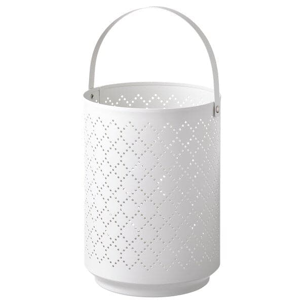 URSKILJA - Lantern for block candle, white