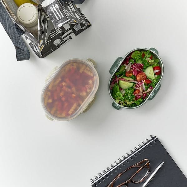Ikea UTBJUDA - Add-on unit f stackable lunch box, for dry food light grey-green, 0.3 l