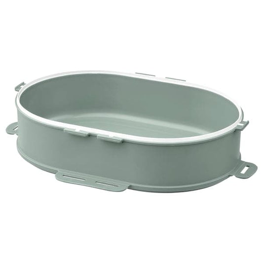 Ikea UTBJUDA - Add-on unit f stackable lunch box, for dry food light grey-green, 0.3 l