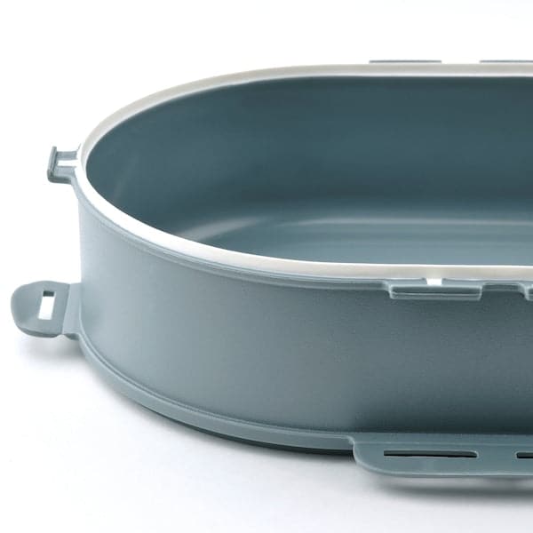 Ikea UTBJUDA - Add-on unit f stackable lunch box, for dry food grey-turquoise, 0.3 l