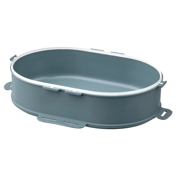 Ikea UTBJUDA - Add-on unit f stackable lunch box, for dry food grey-turquoise, 0.3 l