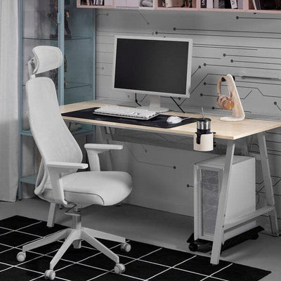 UTESPELARE / MATCHSPEL - Gaming desk and chair, ash/light grey effect , - best price from Maltashopper.com 79537381