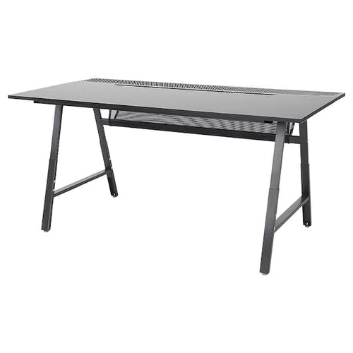 UTESPELARE gaming desk, black, 160x80 cm