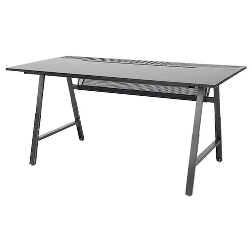 UTESPELARE - Gaming desk, black, 160x80 cm