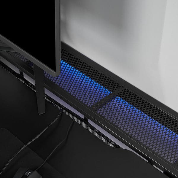UTESPELARE - Gaming desk, black, 160x80 cm - best price from Maltashopper.com 80507627