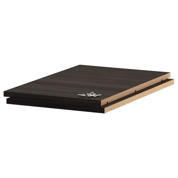 UTRUSTA - Shelf, wood effect black, 40x60 cm - best price from Maltashopper.com 60205621