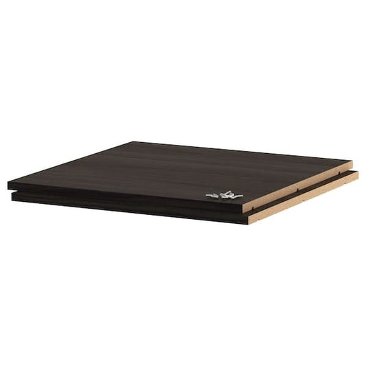 Ikea UTRUSTA - Shelf, wood effect black, 60x60 cm