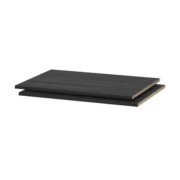 UTRUSTA - Shelf, wood effect black, 80x60 cm - best price from Maltashopper.com 40205617