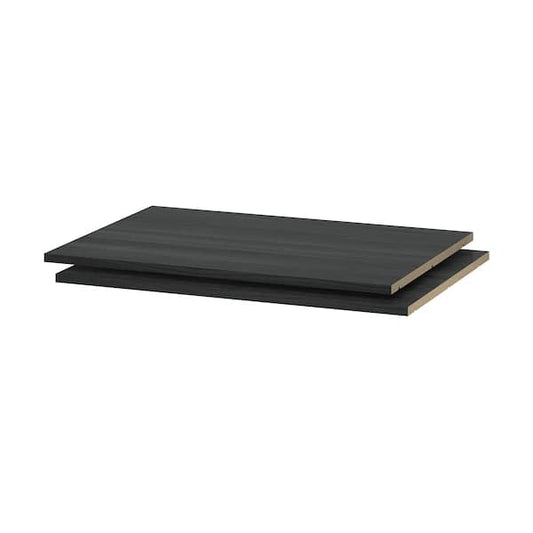 Ikea UTRUSTA - Shelf, wood effect black, 80x60 cm