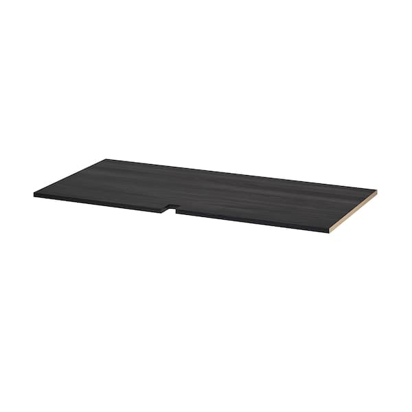 UTRUSTA - Shelf for corner base cabinet, wood effect black, 128 cm - best price from Maltashopper.com 30213298