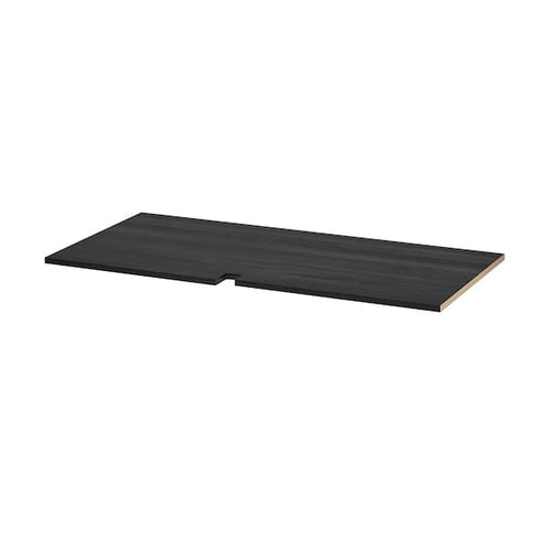 UTRUSTA - Shelf for corner base cabinet, wood effect black, 128 cm