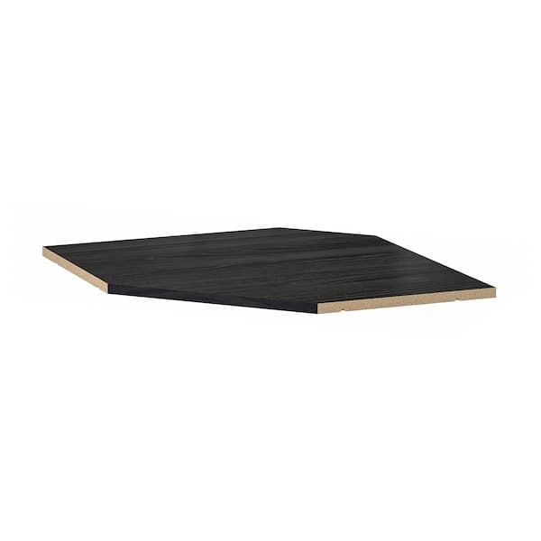 Ikea UTRUSTA - Shelf for corner wall cabinet, wood effect black, 68 cm