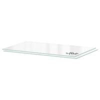 UTRUSTA shelf, glass, 60x37 cm, 2 pack