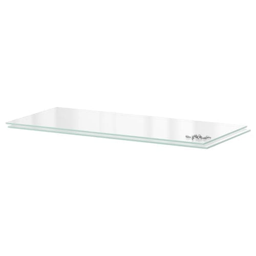 UTRUSTA - Shelf, glass, 80x37 cm