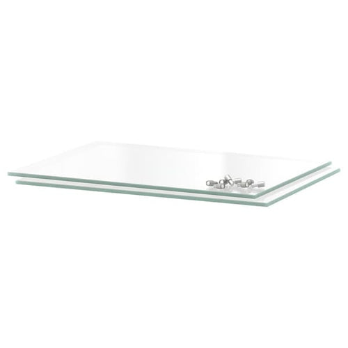 UTRUSTA - Shelf, glass, 30x37 cm