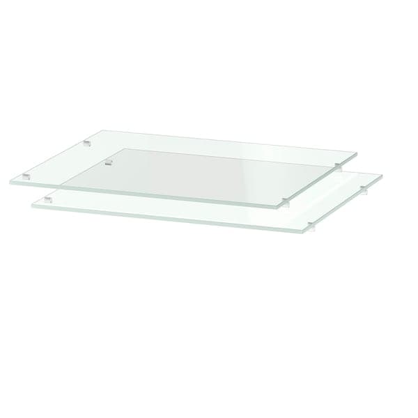 UTRUSTA - Shelf, glass, 40x37 cm - best price from Maltashopper.com 20213331