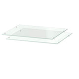 UTRUSTA shelf, glass, 40x37 cm, 2 pack