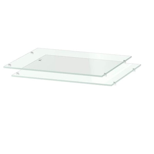 UTRUSTA - Shelf, glass, 40x37 cm