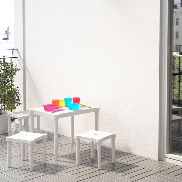 Ikea UTTER - Children's stool, in/outdoor/white