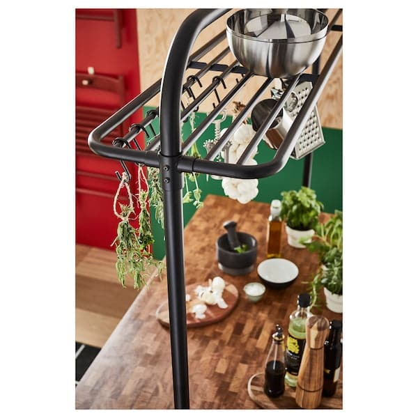 Ikea VADHOLMA - Rack for kitchen island, black