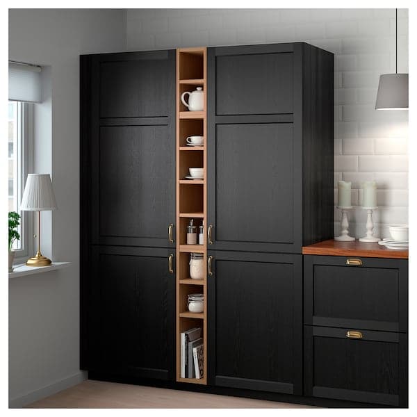 Ikea VADHOLMA - Open storage, brown/stained ash, 20x37x80 cm