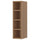 VADHOLMA - VADHOLMA Open storage, brown/stained ash, 20x37x80 cm