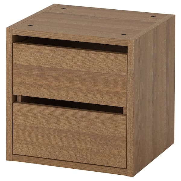 VADHOLMA - Drawer unit, brown/stained ash, 40x37x40 cm - best price from Maltashopper.com 50374332