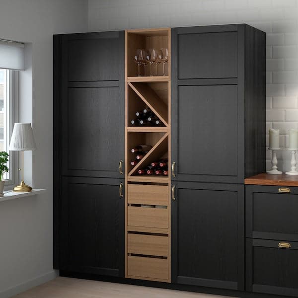 Ikea VADHOLMA - Drawer unit, brown/stained ash, 40x37x40 cm