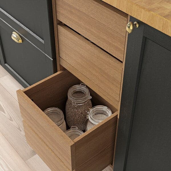 Ikea VADHOLMA - Drawer unit, brown/stained ash, 40x37x40 cm