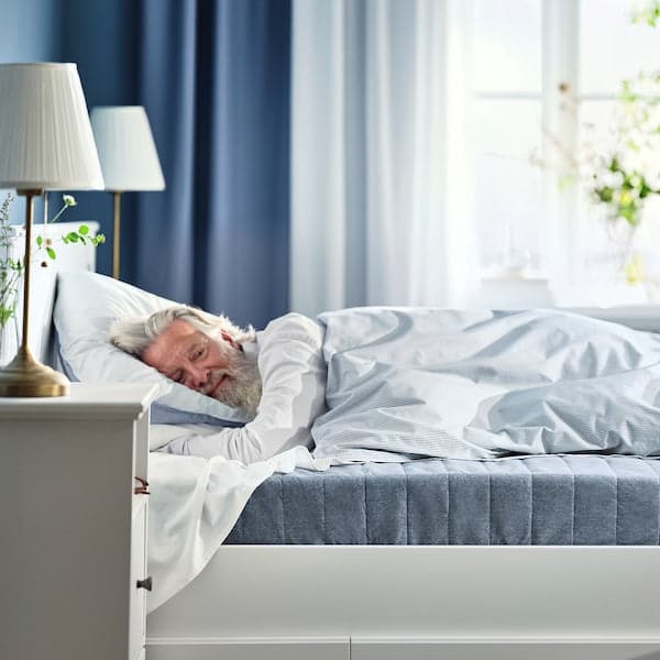 VADSÖ Spring mattress, firm/light blue, Twin - IKEA