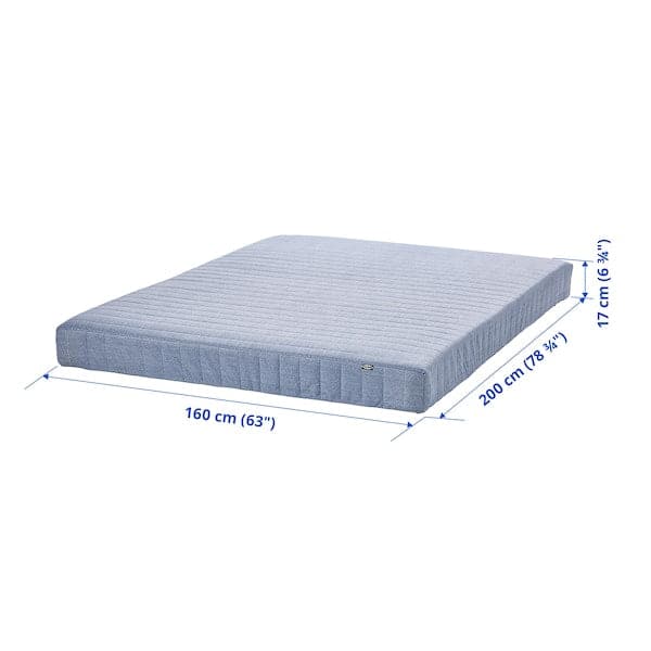 VADSÖ Spring mattress - extra rigid/blue 160x200 cm - Premium Beds & Accessories from Ikea - Just €219.99! Shop now at Maltashopper.com