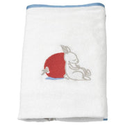 Ikea VÄDRA - Cover for babycare mat, rabbit pattern/white, 48x74 cm