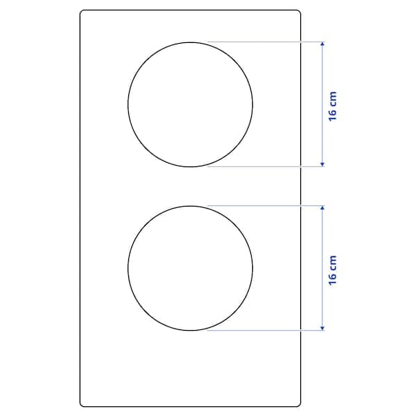 Ikea VÄLBILDAD - Induction hob, IKEA 300 black, 29 cm