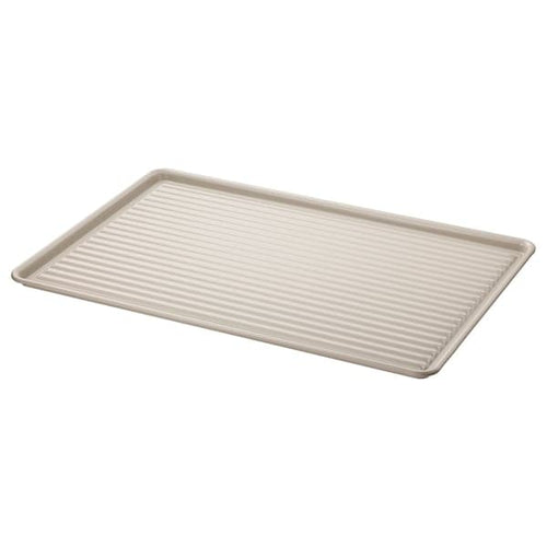 VÄLVÅRDAD dish drainer, beige/galvanised, 52x35 cm