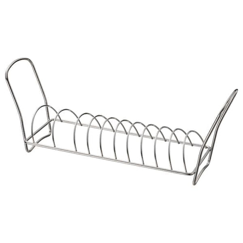 VÄLVÅRDAD - Dish drying rack, stainless steel, 12x32 cm