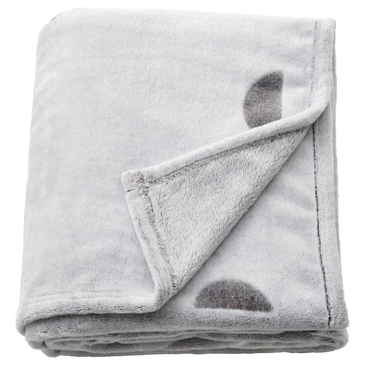 Ikea VÄNKRETS - Blanket, light grey, 130x170 cm