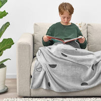 VÄNKRETS - Blanket, light grey, 130x170 cm - best price from Maltashopper.com 90504746