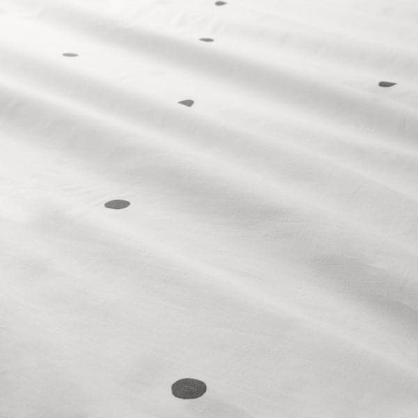 VÄNKRETS - Duvet cover and pillowcase, dot pattern white/pink, 150x200/50x80 cm - best price from Maltashopper.com 50504729