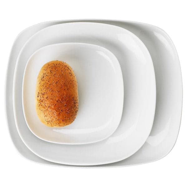 VÄRDERA - Plate, white, 31x26 cm - best price from Maltashopper.com 60277359