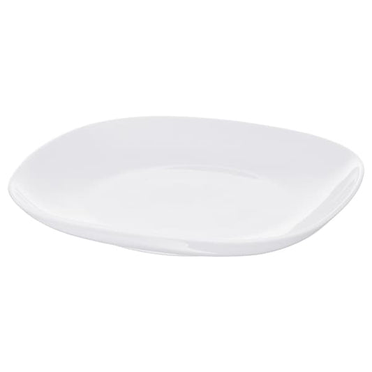Ikea VÄRDERA - Plate, white, 25x25 cm