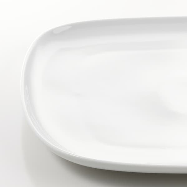 VÄRDERA - Plate, white, 31x26 cm - best price from Maltashopper.com 60277359