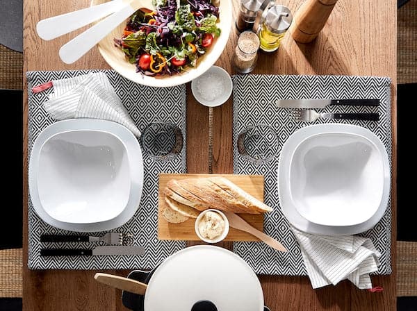 Ikea VÄRDERA - Deep plate, white, 20x20 cm