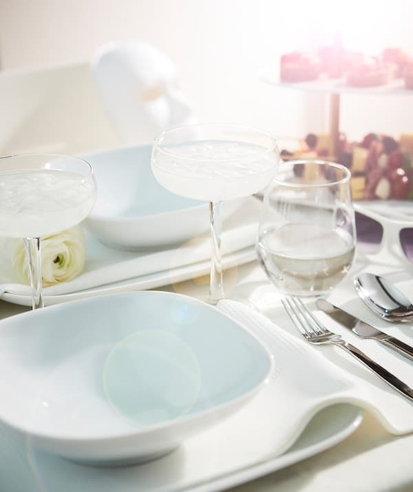 Ikea VÄRDERA - Deep plate, white, 20x20 cm
